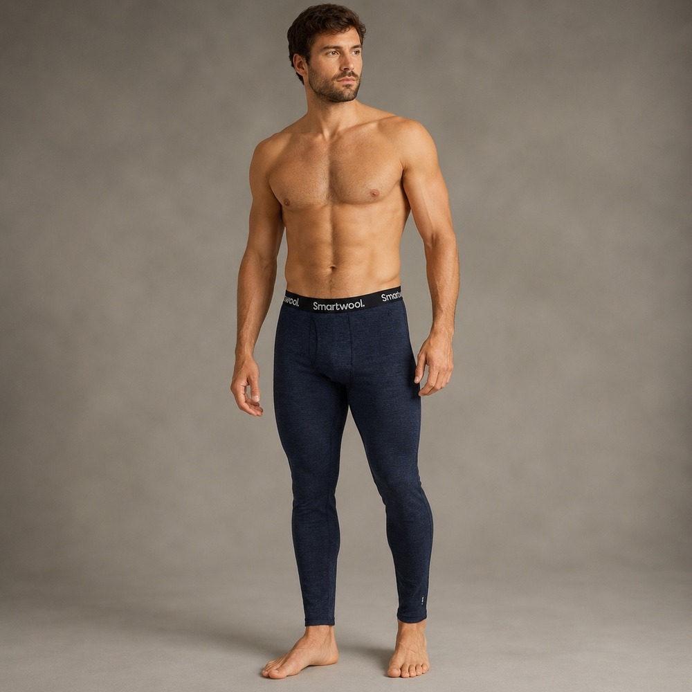 Smartwool Merino 250 Mens Base Layer Bottoms Charcoal Gray Wool Leggings Large